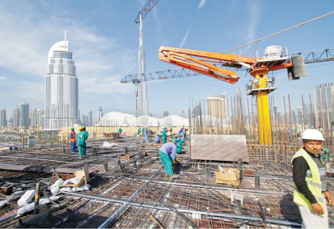 Wzmocnienie proces w konstrukcji wieżowca UAE