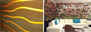 Nowe materiały wykończeniowe: elewacyjne i kwitnienie tapety, mozaika kokosowy, drzewo, przejrzystych koralikami tapety