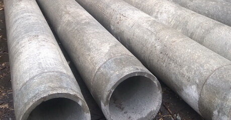 Figura 1: Rury azbestu cementu bez perforacji. Cięcia mogą być wykonywane niezależnie od siebie, lub w celu znalezienia analog przygotowane z otworami