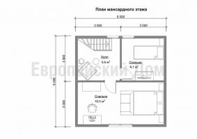 Dom 6x6 z trzech przestronnych sypialni