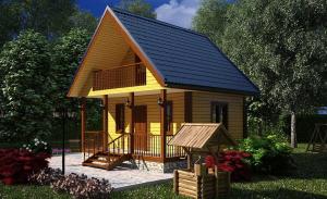 Kompaktowa dwukondygnacyjny dom nadaje 6x6 praktyczne i ekonomiczne dla rodzin
