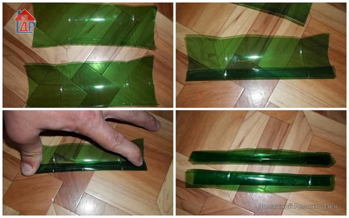 Batoniki zielonych butelek