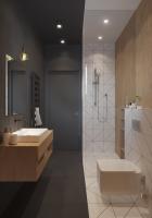 Jak łączyć różne materiały wykończeniowe w łazience. 7 ilustrujące przykłady.