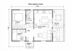 Stylowy dom europejski 6x10 zaskoczyła racjonalne planowanie